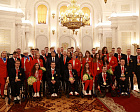 Президент РФ В.В. Путин в Георгиевском зале Большого Кремлёвского дворца встретился с победителями и призёрами XVI Паралимпийских летних игр 2020 года в Токио