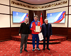 Министр спорта РФ М.В. Дегтярев, Губернатор Московской области А.Ю. Воробьев, президент ПКР П.А. Рожков встретились с подмосковной командой по итогам выступления на зимнем Кубке Защитников Отечества