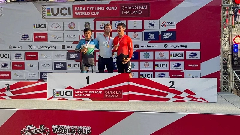 6 медалей завоевали российские паралимпийцы на Кубке мира по велоспорту в Таиланде 6 медалей завоевали российские паралимпийцы на Кубке мира по велоспорту в Таиланде