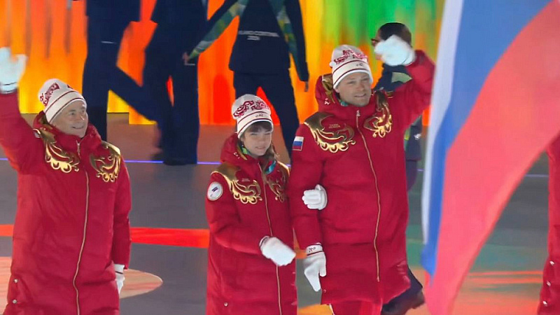 Сборная России приняла участие в церемонии открытия XIV Паралимпийских зимних игр в Италии