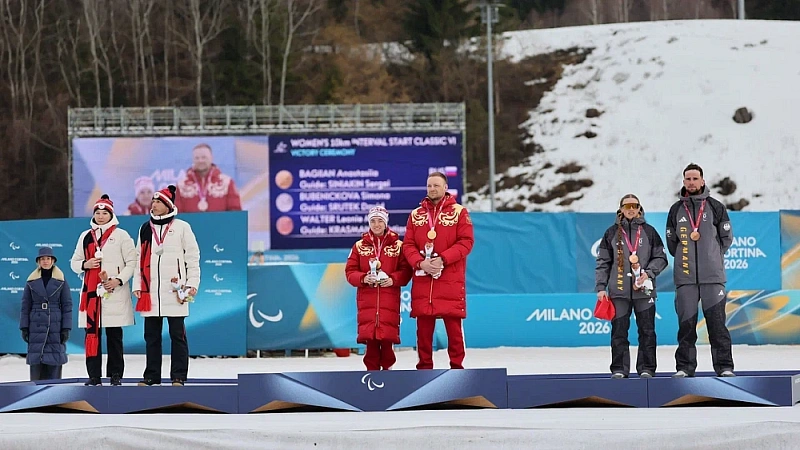 2 золотые медали завоевала сборная команда России на XIV Паралимпийских зимних играх в пятый день соревнований