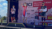 1 золотую, 1 серебряную и 2 бронзовые медали завоевала сборная России по итогам двух дней Кубка мира по паравелоспорту в Бельгии