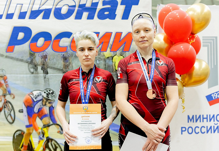 Определены победители и призеры чемпионата России по велоспорту-тандем спорта слепых