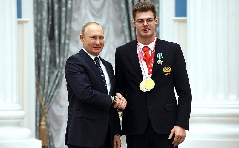 Президент РФ В.В. Путин вручил государственные награды победителям ХVI Паралимпийских летних игр в Токио