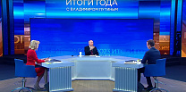 Президент РФ В.В. Путин ответил на вопрос о спорте от телеканала "Матч ТВ" во время прямой линии с гражданами и большой пресс-конференции