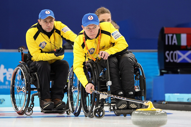Сборная России по керлингу на колясках одержала 4 победы и потерпела 1 поражение по итогам 3-х дней чемпионата мира в Пекине