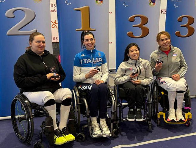 5 медалей завоевали российские паралимпийцы на первом этапе Кубка мира по фехтованию на колясках в Италии