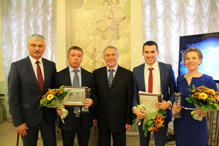 В.П. Лукин, П.А. Рожков, А.А. Строкин в Минспорте России приняли участие в торжественной церемонии награждения лауреатов национальных номинаций в области физической культуры и спорта за 2015 год