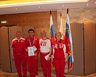 Шеф миссии Павел Рожков и президенты федераций поздравили лыжников и биатлонистов по итогам трех соревновательных дней