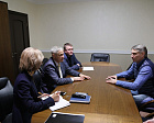 П.А. Рожков в офисе ПКР провел встречу с президентом следж-хоккейного клуба «Удмуртия» П.Ю. Вечтомовым