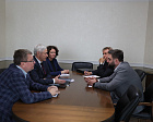 П.А. Рожков в офисе ПКР провел рабочую встречу с исполнительным директором Всероссийской Федерации легкой атлетики Б.М. Ярышевским