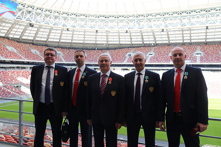 Помощник Президента РФ И.Е. Левитин в Олимпийском комплексе Лужники вручил государственные награды Российской Федерации