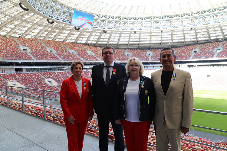 Помощник Президента РФ И.Е. Левитин в Олимпийском комплексе Лужники вручил государственные награды Российской Федерации