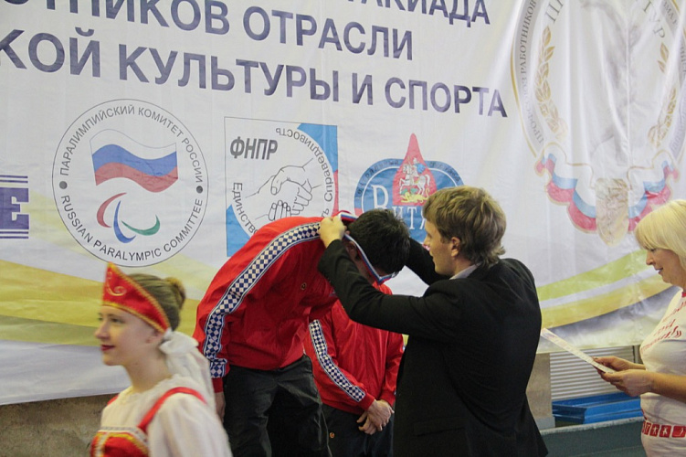 П.А. Рожков принял участие в награждении чемпионов и призёров первого соревновательного дня Первой Всероссийской спартакиады работников отрасли физической культуры и спорта Российской Федерации