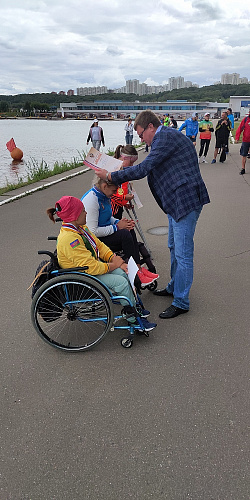 А.А. Строкин в г. Москве принял участие в церемониях награждения и закрытия чемпионата России по гребле на байдарках и каноэ спорта лиц с ПОДА