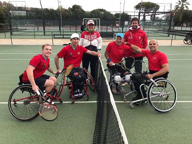 Мужская сборная России заняла шестое место в командном чемпионате Европы по теннису на колясках