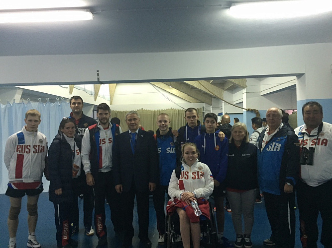 П.А. Рожков в г. Вила-Реал-ди-Санту-Антониу (Португалия) принял участие в просмотре соревнований и церемонии награждения Всемирных игр колясочников и ампутантов (IWAS)