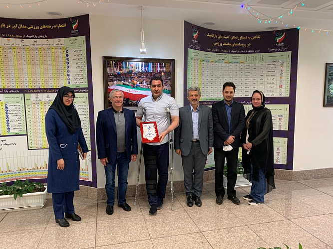 П.А. Рожков в г. Тегеране в рамках рабочей поездки провел встречу с руководителями Национального паралимпийского комитета Ирана П.А. Рожков в г. Тегеране в рамках рабочей поездки провел встречу с руководителями Национального паралимпийского комитета Ирана