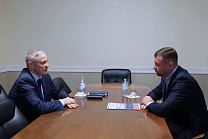 П.А. Рожков в офисе ПКР встретился с руководителем представительства Правительства Рязанской области Ю.И. Иордановым
