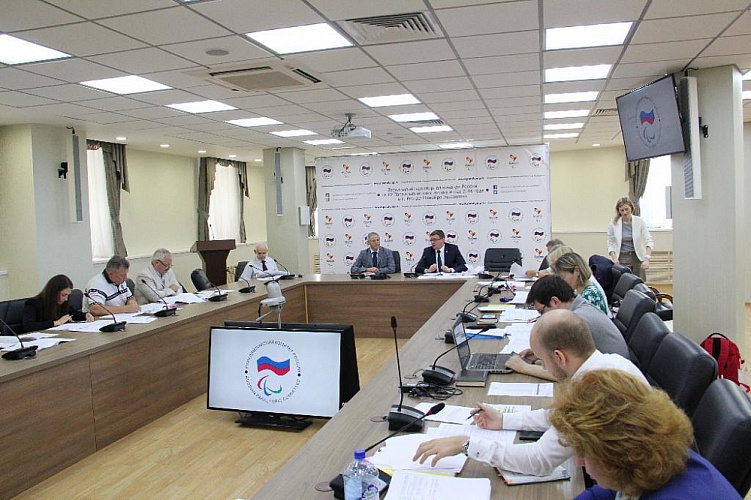 П.А. Рожков и А.А. Строкин в офисе ПКР провели очередное заседание экспертно-согласительной комиссии Рабочей группы по подготовке паралимпийских сборных команд России к участию в XV Паралимпийских летних играх 2016 года в Рио-де-Жанейро (Бразилия)