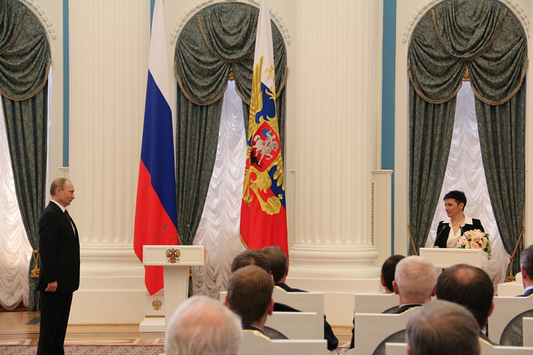 Президент Российской Федерации В.В. Путин вручил государственные награды Российской Федерации организаторам XI Паралимпийских  зимних игр в Сочи, руководителям спортивных федераций, тренерам и другим деятелям, внесшим вклад в подготовку  Паралимпиады-2014