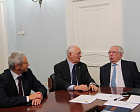 В.П. Лукин, П.А. Рожков в НИИ неотложной детской хирургии и травматологии встретились с Президентом НИИ Л.М. Рошалем