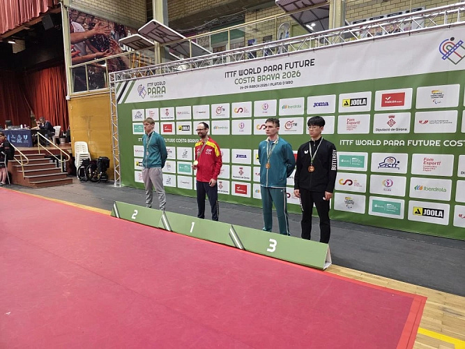 5 медалей завоевали российские паралимпийцы на международных соревнованиях по настольному теннису в Испании