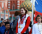 Паралимпийскую сборную России торжественно встретили на Красной площади