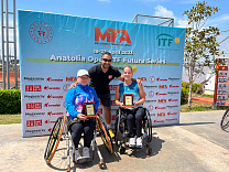 Российские спортсмены завоевали 2 серебряные и 1 бронзовую медали на международном турнире по теннису на колясках «Anatolia Open»