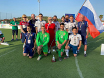 Сборная России завоевала серебряные медали на международных соревнованиях по мини-футболу класс В1 (тотально-слепые спортсмены) в Италии