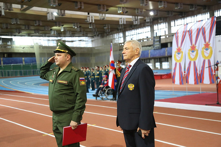 П.А. Рожков в Москве принял участие в торжественной церемонии приведения к военной присяге военнослужащих спортивных рот ЦСКА П.А. Рожков в Москве принял участие в торжественной церемонии приведения к военной присяге военнослужащих спортивных рот ЦСКА