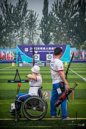 Россияне выиграли  золотую, серебряную и бронзовую медали  по итогам третьего дня чемпионата мира по стрельбе из лука спорта лиц с ПОДА в Китае 