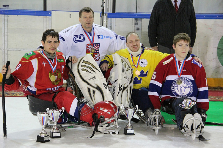 В г. Подольске (Московская область) в Ледовом дворце "Витязь" состоялась торжественная церемония закрытия  IV Международного турнира по хоккею-следж