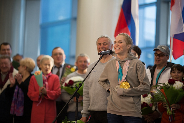 Российская паралимпийская команда вернулась из Пхенчхана после выступления на XII Паралимпийских зимних играх 2018 года