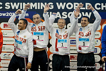 Сборная команда России впервые в истории паралимпийского плавания заняла 1 общекомандное место на чемпионате мира МПК по плаванию в шотландском Глазго, завоевав в финальный соревновательный день 8 золотых, 4 серебряные и 4 бронзовые медали