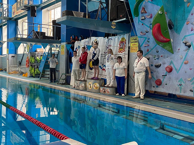 Сборная команда Ростовской области завоевала наибольшее количество золотых медалей на чемпионате России по плаванию спорта слепых