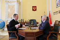 Министр спорта, председатель Олимпийского комитета России М.В. Дегтярев встретился с президентом ПКР П.А. Рожковым